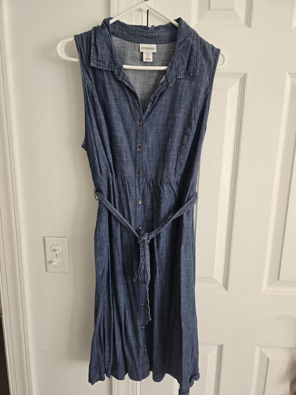 Motherhood Maternity Denim Dress Size Large